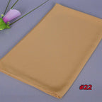 Foulard hijab en mousseline de soie pour femmes musulmanes, 35 options de couleurs