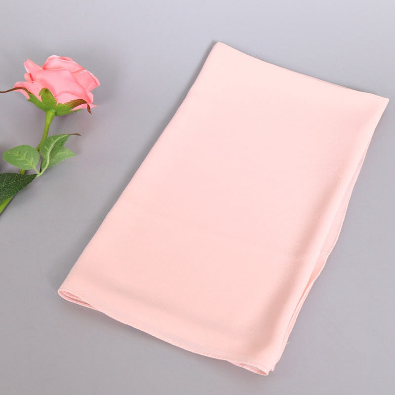 Foulard hijab en mousseline de soie pour femmes musulmanes, 35 options de couleurs