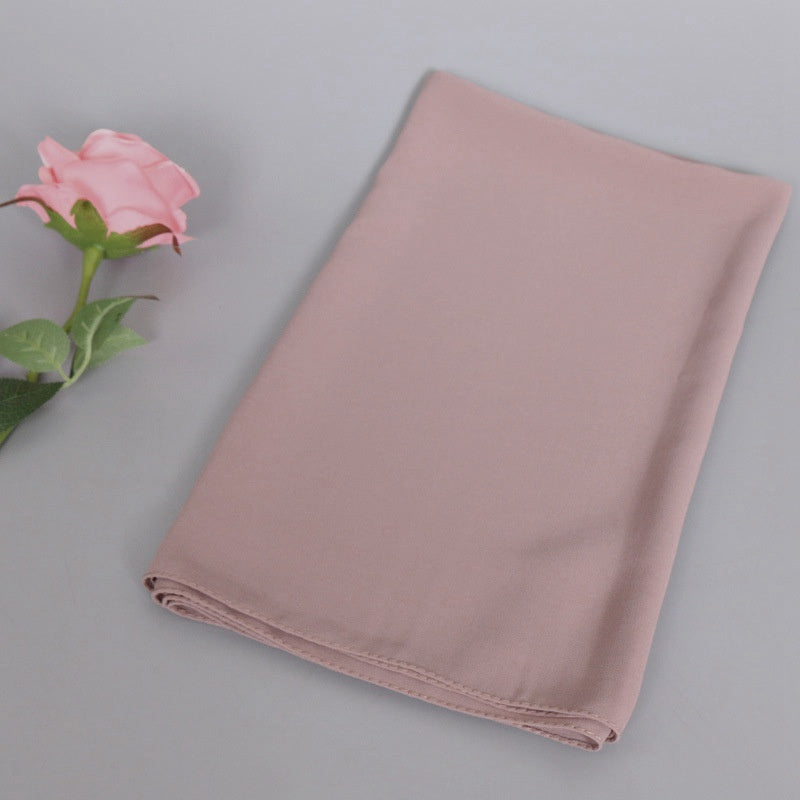 Foulard hijab en mousseline de soie pour femmes musulmanes, 35 options de couleurs