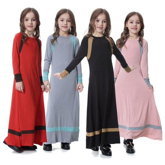 Vêtements arabes du Moyen-Orient pour filles, tenues, robe abaya