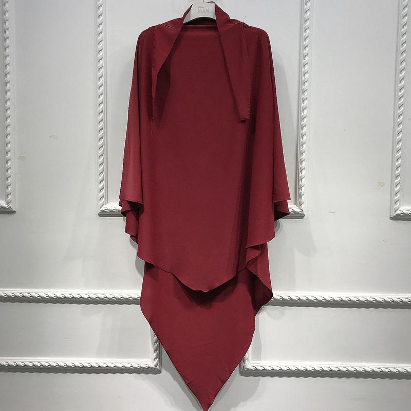 Muslim Women Long Khimar Overhead
