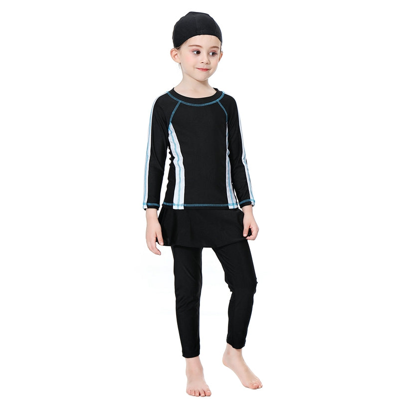 Maillots de bain pour filles musulmanes, burkinis pour enfants