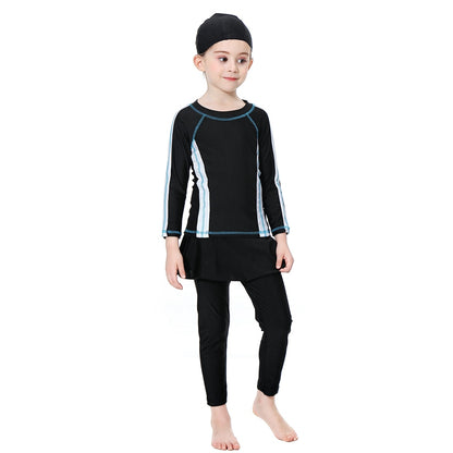 Maillots de bain pour filles musulmanes, burkinis pour enfants