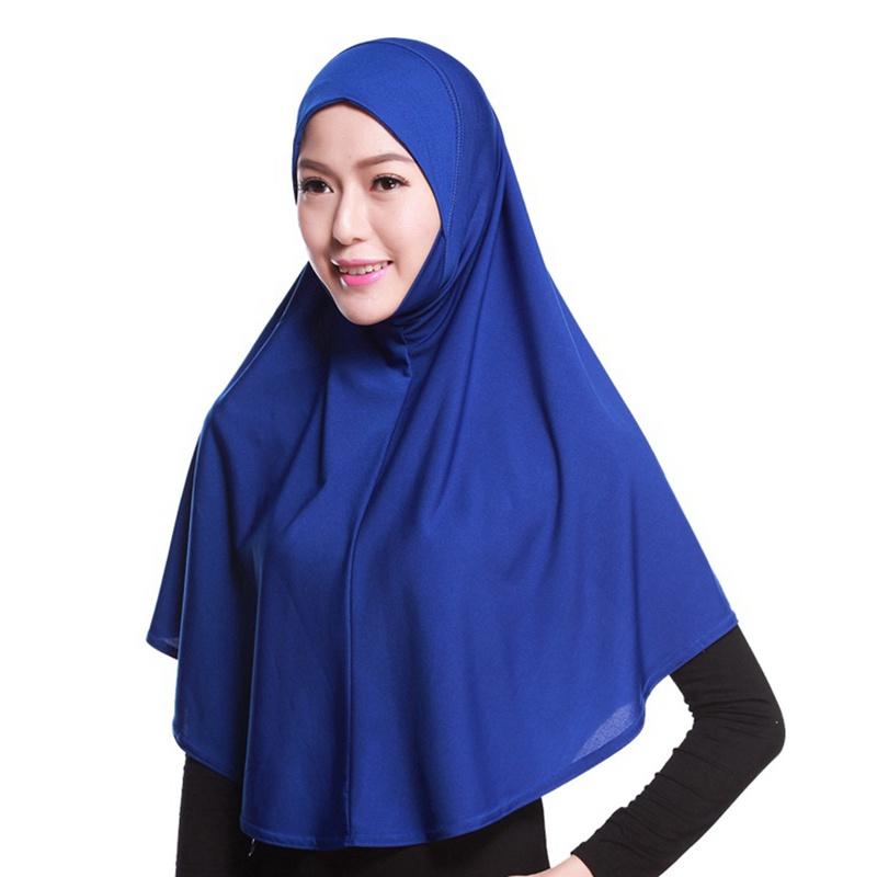 Jilbab court Khimar sans manches, 20 couleurs
