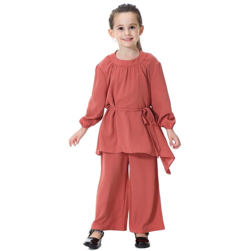 Ensemble de vêtements pour filles arabes du Moyen-Orient, chemisier, haut et pantalon