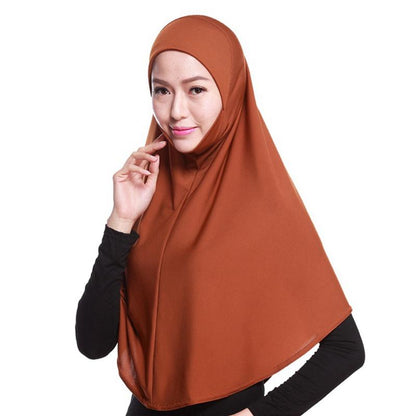 Jilbab court Khimar sans manches, 20 couleurs