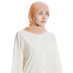 Ensemble foulard hijab en mousseline avec bonnet sous-foulard