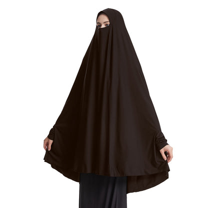 Jilbab à manches, 10 options de couleurs