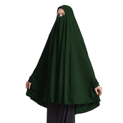 Jilbab à manches, 10 options de couleurs