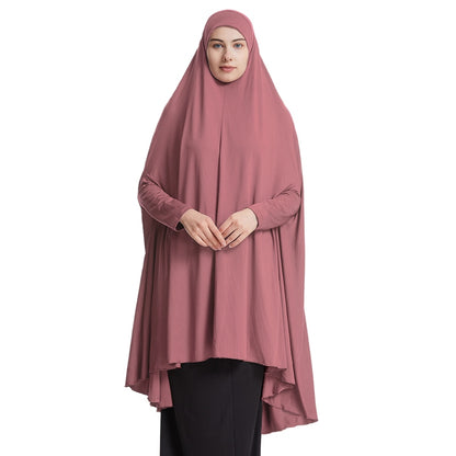 Jilbab à manches pour femmes musulmanes, 10 options de couleurs