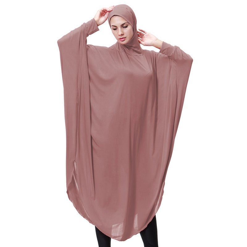 Jilbab de prière long avec manches pour femmes arabes