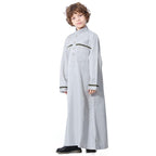 Vêtements pour enfants arabes du Moyen-Orient, robe à col montant, thobes pour garçons