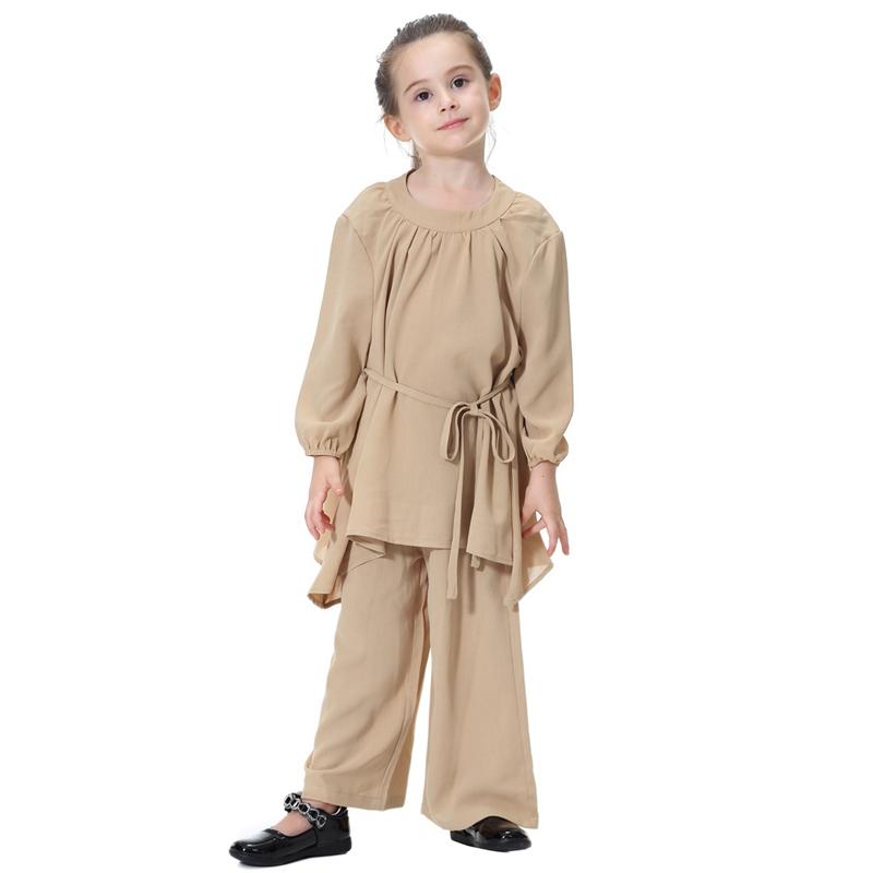 Ensemble de vêtements pour filles arabes du Moyen-Orient, chemisier, haut et pantalon