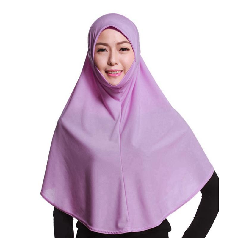 Jilbab court Khimar sans manches, 20 couleurs