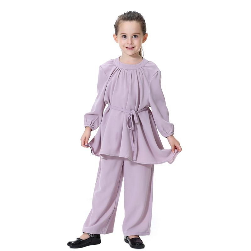 Ensemble de vêtements pour filles arabes du Moyen-Orient, chemisier, haut et pantalon