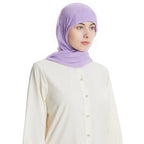 Ensemble foulard hijab en mousseline avec bonnet sous-foulard