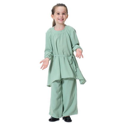 Ensemble de vêtements pour filles arabes du Moyen-Orient, chemisier, haut et pantalon