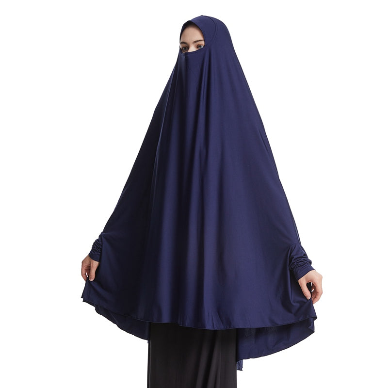 Jilbab à manches, 10 options de couleurs