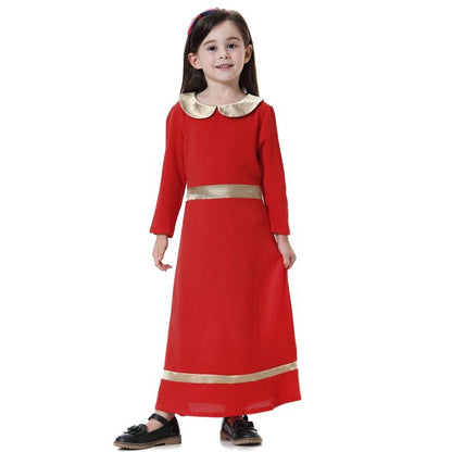 Beautiful Arab Dress Young Girls Wear Kids Abaya