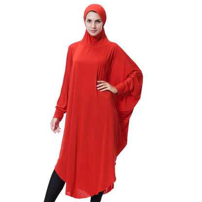 Jilbab de prière long avec manches pour femmes arabes