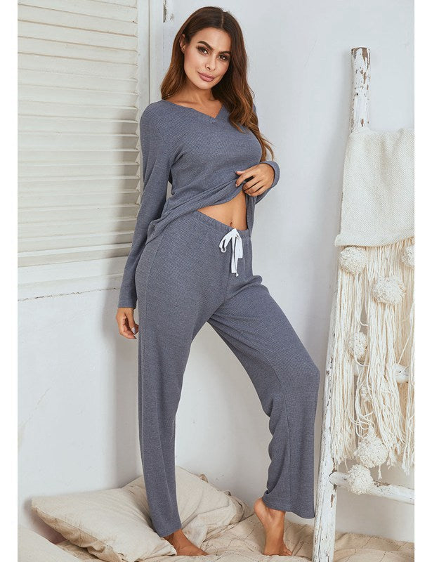 Winter Fall Women Loungewear Sleepwear Set Pajamas Pjs