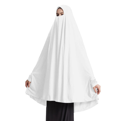 Jilbab à manches, 10 options de couleurs