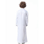 Vêtements pour enfants arabes du Moyen-Orient, robe à col montant, thobes pour garçons