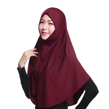 Jilbab court Khimar sans manches, 20 couleurs
