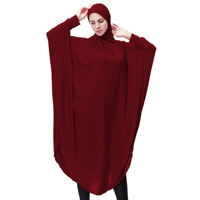 Jilbab de prière long avec manches pour femmes arabes